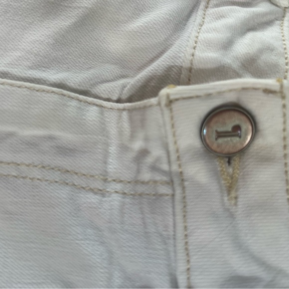 Pilcro and the Letterpress Cream White Mid-Rise Straight Jeans - Picture 6 of 11